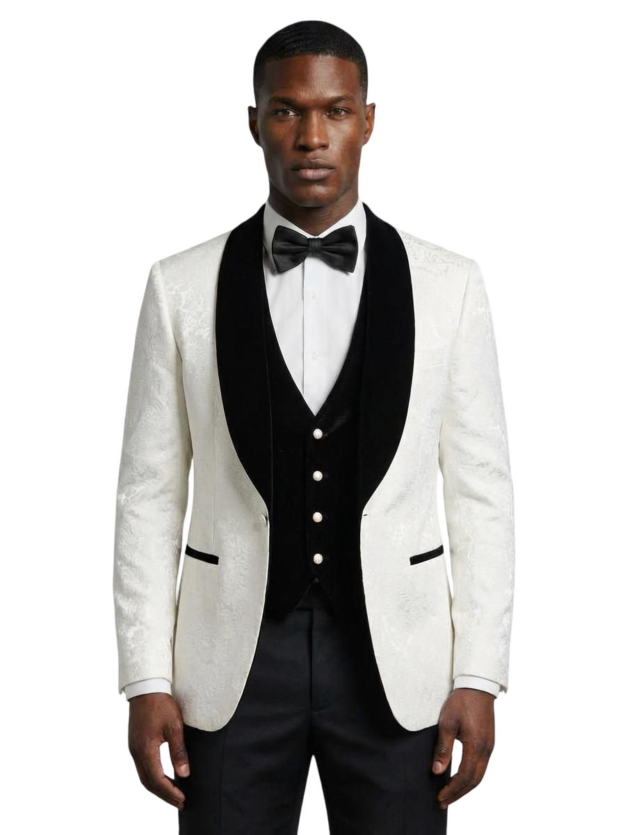 1010 - WHITE CEREMONIA ITALIAN TUXEDO