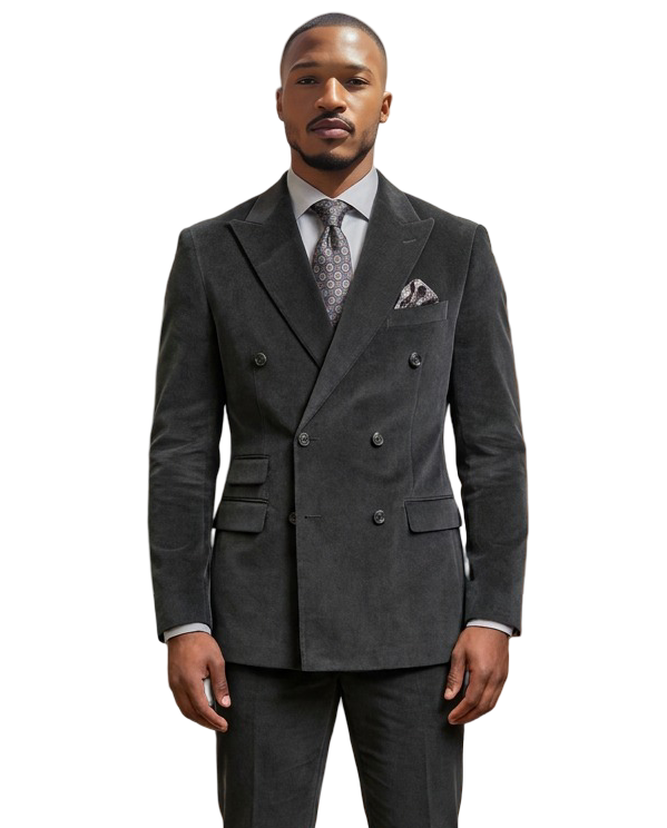 SOSU262109-BLACK- CROISÉ VELOUR DÉCOTELÉ