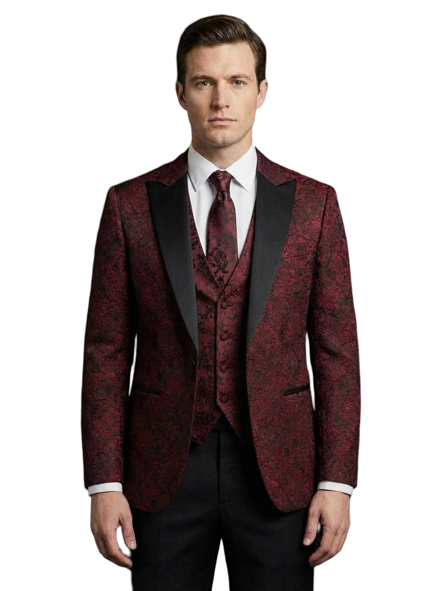 LHS 1012- BURGUNDY EUROPEAN STYLE
