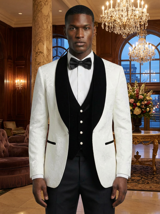 1010 - WHITE CEREMONIA ITALIAN TUXEDO