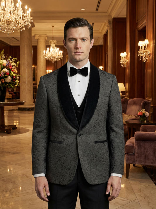 1010 - BLACK CEREMONIA ITALIAN TUXEDO