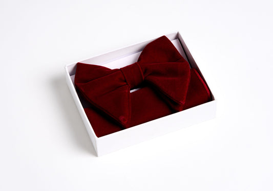 DARK RED Bow tie
